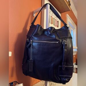 Cole Haan purple Leather Shoulder Bag